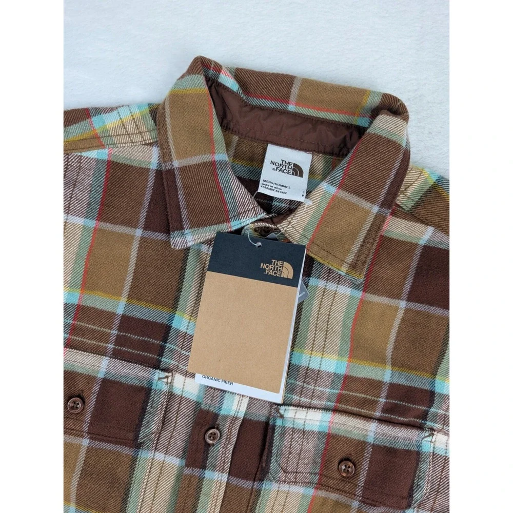 The North Face Arroyo Flannel Mens Small Brown Plaid NWT
